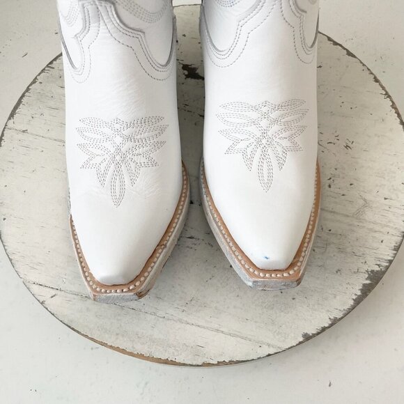 Lane MEGAN MORONEY Smokeshow Womens Cowboy Boots 5 White Western Cowgirl Tall - Picture 7 of 14